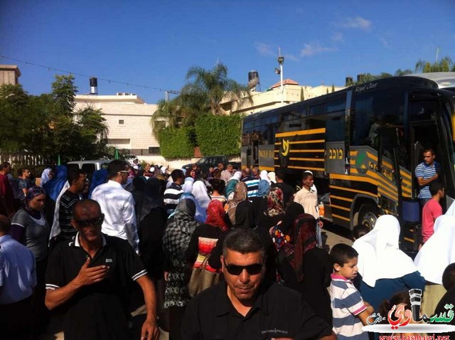 وصول حافلات لحجاج  كفرقاسم إلى مكة المكرمة بصحة وعافية